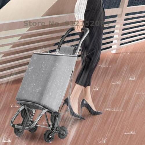 Shopping Artifact, Small Trolley, Shopping Cart, Trolley, Household Portable Trolley, Folding Luggage Trolley, Easy To Climb Sta