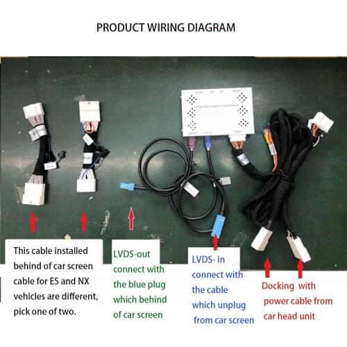 Car Video Interface for LEXUS ES UX NX 2018 2019 OEM Standard Display Infotainment Support Rear / Front Camera Input