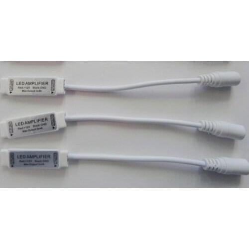 Free Shipping 10pcs Lot Mini RGB Led Amplifier DC12V With DC Power Jack