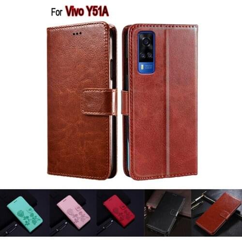 Y51A Flip Cover For Vivo Y51A Case Phone Protective Shell Funda On For Vivo Y51 A Y 51A Leather Hoesje Etui Book Capa Coque Case