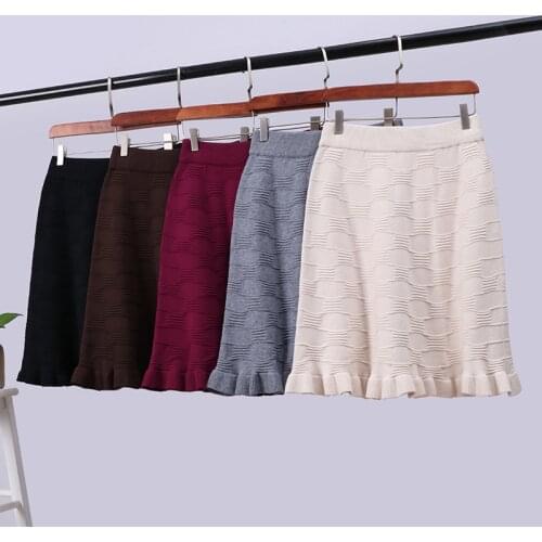 Женские трикотажные юбки CRRIFLZ China At AliExpress