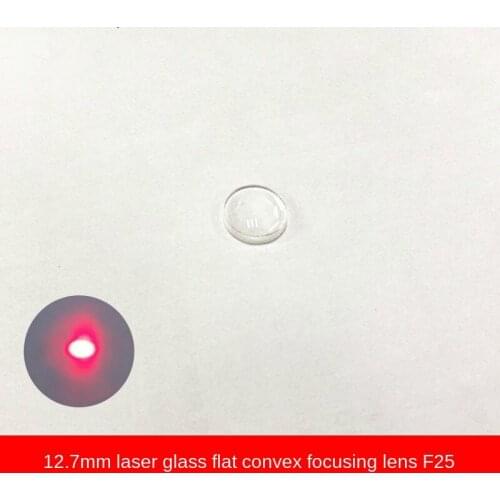 Diameter 12.7, Focal Length 25 Glass Plano-convex Focus Lens Collimating Optical Lens Laser Diode Laser Module
