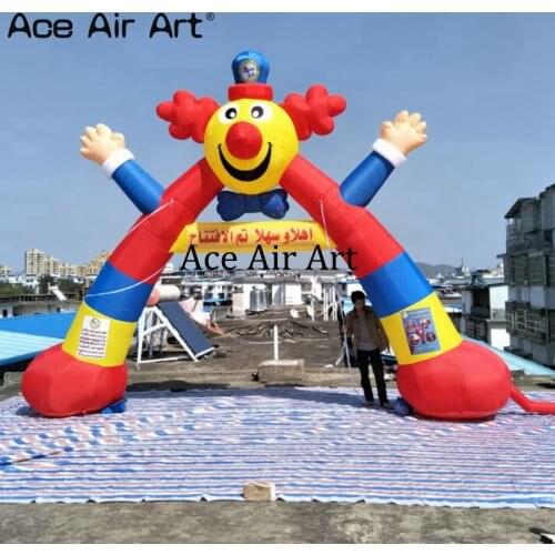 Creative and colorful Inflatable clown arch,air clown welcome arcway entrance circus display gate for east asian by Ace Air Art