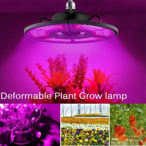 Indoor E27 Led 400W Grow Light Panel Full Spectrum Phyto Lamp For seed Flowers E26 Lamp For Plants Warm White Leds Grow Tent Box