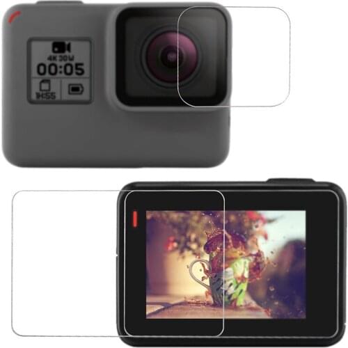 LemonMan GoPro Hero(2018)6/5 Screen Protector Transparent HD Screen Film Tempered Glass for Gopro Hero 5 Action Camera