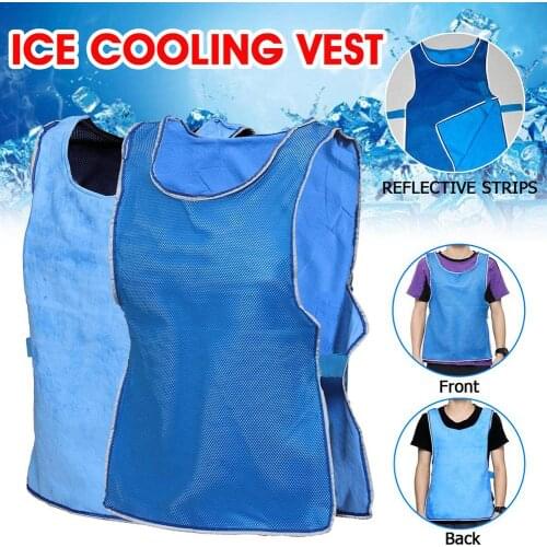 Summer Outdoor Fishing Vest Top Icy Cooling Vests Cool For Men And Women Fisher Cycling Running Cooking Outdoor Sports Camp Top