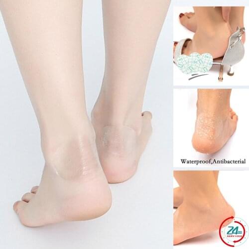 20 Pcs/10 Pairs Invisible Heel Protector Sticker Clear Waterproof Foot Heel Patch Anti Blister Friction Foot Care Tool Foot Care