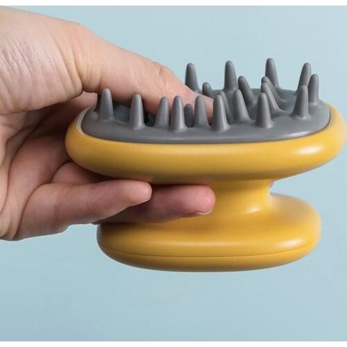 Portable Fashion Dish Brush Silicone Shampoo Scalp Hair Massager Clean Bath Shower Hair Care Cleaning Comb Wide Tooth Comb