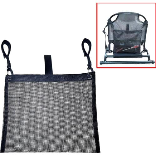 Durable Kayak Mesh Bag Beer Storage Pouch Rowing Boat Chair Toolkit Bag Kayak Fishing Rod Holder Tackle Bag