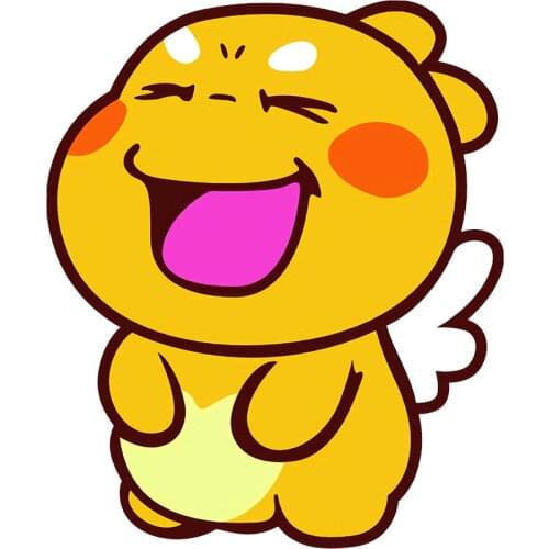 RuleMylife Cupids Brother Qoobee Sticker Cartoon Car Sticker Decal Anime Cute Car Accessories Decoration Pegatinas Para Coche