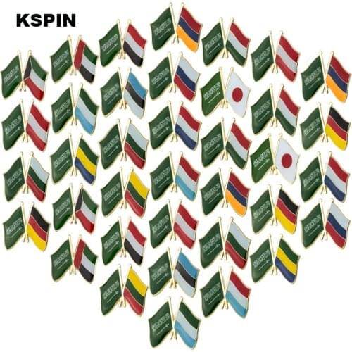 Saudi Arabia Friendship Flag Badge Flag Lapel Pins Country Flag Badge Flag Badge Brooch