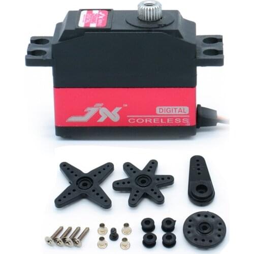 JX servo PDI-2506MG 25g Metal Gear digital coreless Servo Motor with servo arm for RC 450 500 Helicopter Fixed-wing Airplane