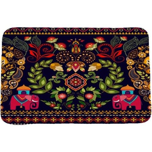 Ethnic Style National Customs Rug Hallway Carpets and Rugs for Bedroom Living Room Carpet Kitchen Bathroom Anti-Slip Floor Mats