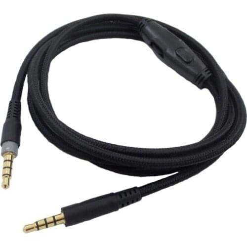 For -HyperX Cloud Alpha/-HyperX Cloud Flight Headphone Cable Sound Control Headphone Cable