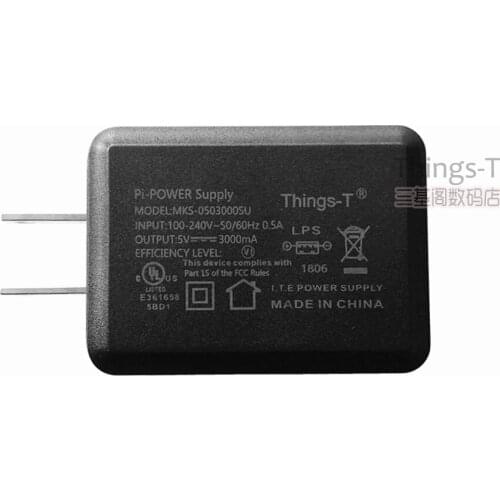 5V 3A USB charger head for Raspberry Pi 4 without power cord, power adapter, stable and reliable