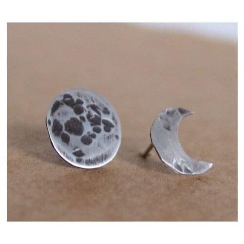 The EARTH AND MOON THEMED WOMENS EARRINGS