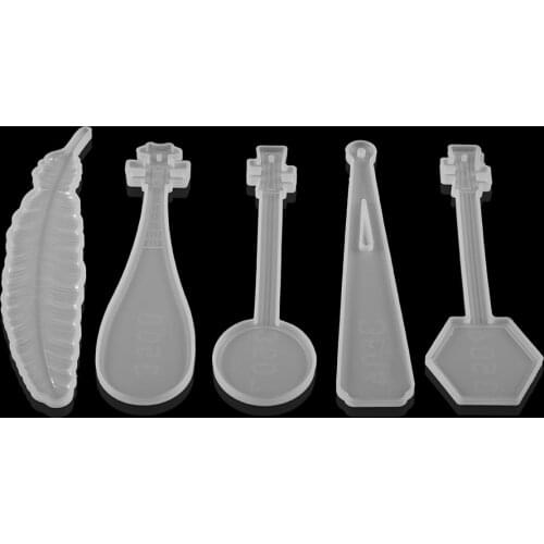 1pcs DIY Bookmarks Epoxy Resin Mold Feather Bookmark Resin Epoxy Mold Silicone For DIY Jewelry Making Student Office Supply