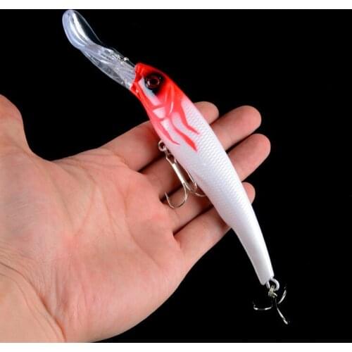 165mm/29g Artificial Minnow High Quality Plastic Fishing Bait 3D Eyes Anti-Corrosion Professional Bionic Fishing Lure Hard Bait