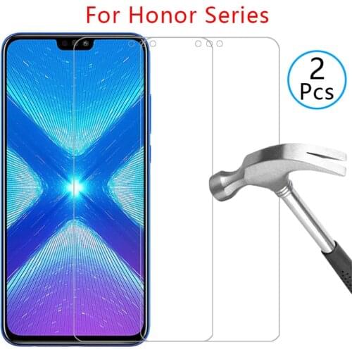 2pcs tempered glass for honor 8a 8s prime 8x 8c 9a 9x premium pro 9c 9s 30i 10 10i 20 lite 20s case cover phone coque bag light