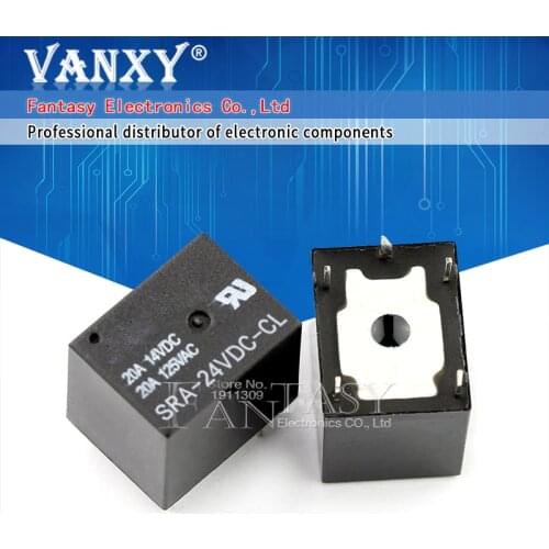 5PCS/LOT Relay SRA-24VDC-CL SRA-24VDC SRA-24V SRA-24 relays 5PINS 24V DC High Quality T74