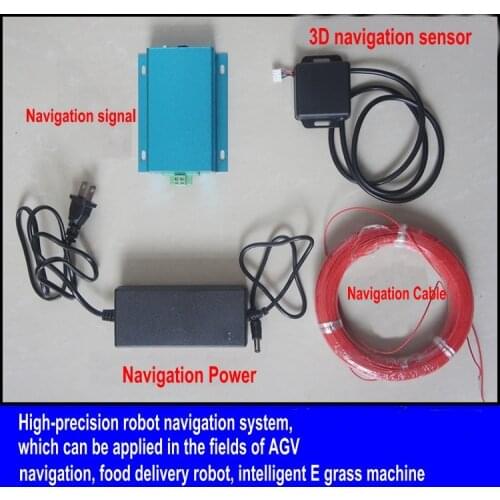 AGV Intelligent Trolley Food Delivery Robot Dedicated Electromagnetic Navigation Sensor 3D High Sensitivity Instead of Magnetic