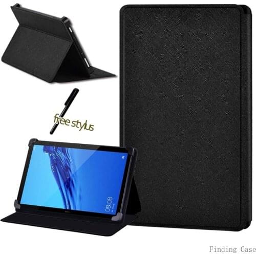 Tablet Case for Huawei MediaPad T1 T2 T3 T5 / 7" 8" 10" Universal Flip Shockproof Tablet PU Leather Stand Cover Case + Free Pen