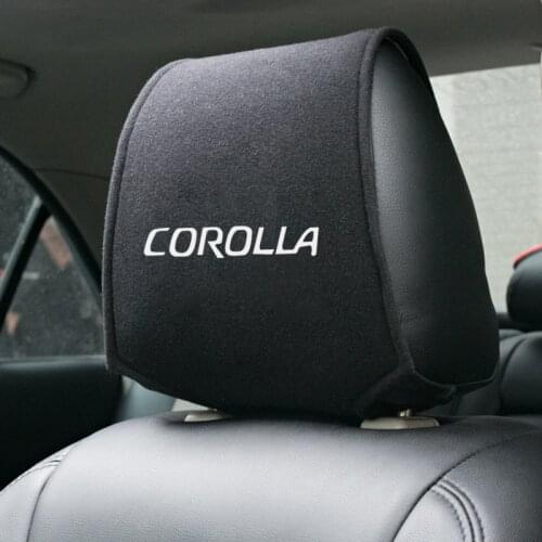 For Toyota Corolla accessories car styling Car seat headrest cover 1pcs