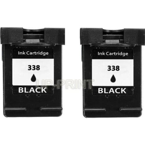 UP 2xcompatible For HP338 ink Cartridge C3100 C3110 Deskjet 460c 5740 5940 6520 6540 6620 6840 hotosmart C3100 C3110 C3125 C3135
