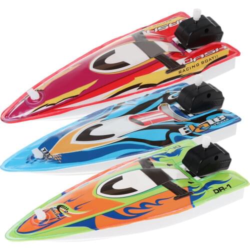 Baby Toy Kid Wind Up Clockwork Inflatable Boat Ship Bath Toy Play Water Bathroom