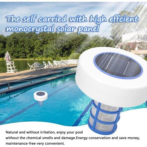 Effective Solar Power Silver Ion Swimming Pool Water Purifier Pool lonizer Chlorine Free Algae Elimination Device