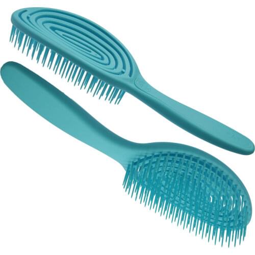 Elliptical hollowing out Hair Scalp Massage Comb Hairbrush Wet Curly Detangle Hair Brush for Salon Hairdressing Styling Tools