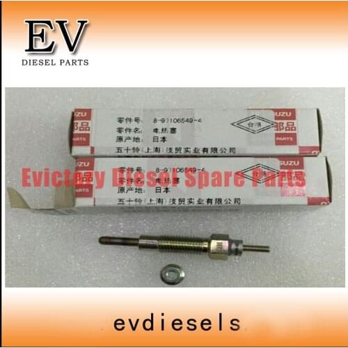 EV For Mini Excavator engine 3LB1 3LD1 3LD2 Glow Plug/Heater plug 8-97106549-4