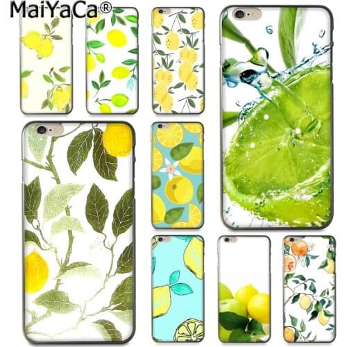 FHNBLJ Fruit Fresh Lemon Colorful Cute Phone Accessories Case for iPhone 8 7 6 6S Plus X 10 5 5S SE 5C Coque Shell