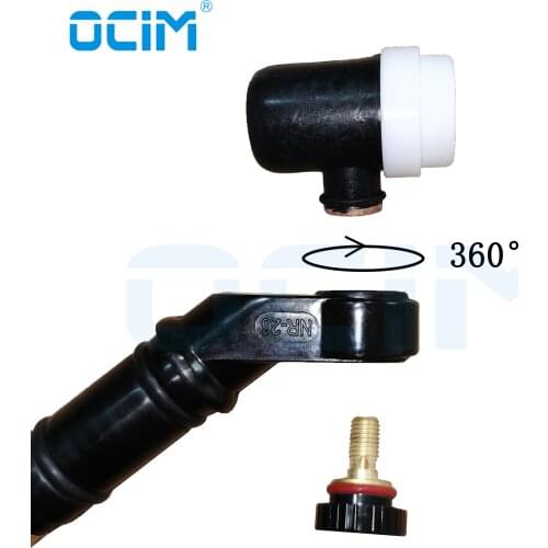 NR26 Tig Head 360° Swivel Rotate Spin NeckHead For WP26 Gss Cooled Argon Arc Welding Torch