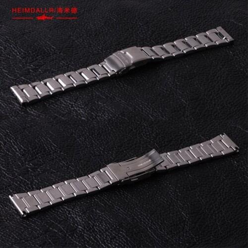 Heimdallr SBNN Tuna Watch Steel Band 316L Refined Steel Chain 22mm Flat Steel Watch Band Modification Accessories Watch Bracelet