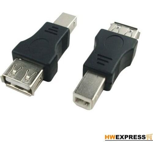 HWEXPRESS Hot USB Type A Female to USB Type B Male Adapter