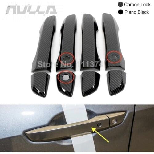 Carbon For Honda Civic 10th 2016 2017 2018 2019 Car Exterior 4 Door Handle Decoration Covers Tirm Accessories With Smart Or Not