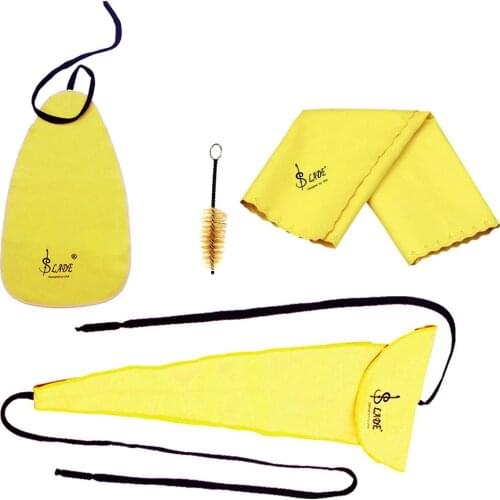 Four-piece Suit Saxophone Cleaning Swab Cloth Wind Instruments Cleaning Kit
