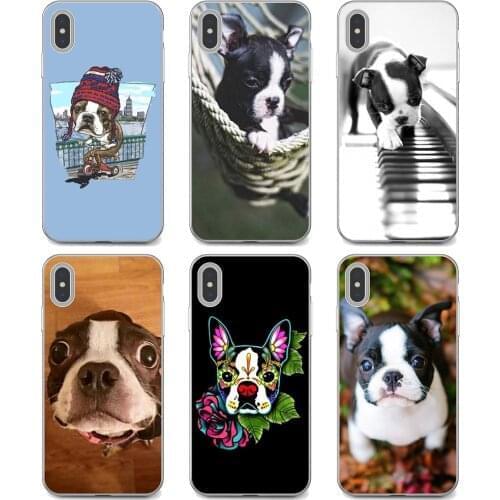 Soft Cases Covers For Samsung Galaxy A12 A31 A41 A51 A71 A20e A21s M30 A10 A30 A40 A50 A60 A70 boston-terrier-pet-dog-puppies