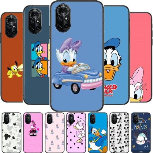 Soft case cartoon mouse disney Clear Phone Case For Huawei Honor 20 10 9 8A 7 5T X Pro Lite 5G Black Etui Coque Hoesjes Comic