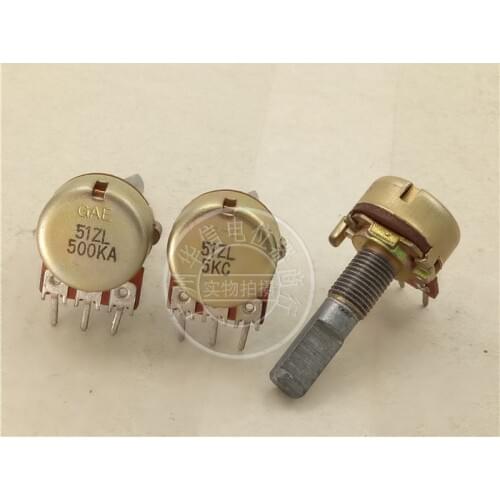 Original new 100% 148 Type single potentiometer C5K A500K stepping 41 points long 25MMF 51ZL 500KA 5KC (SWITCH)
