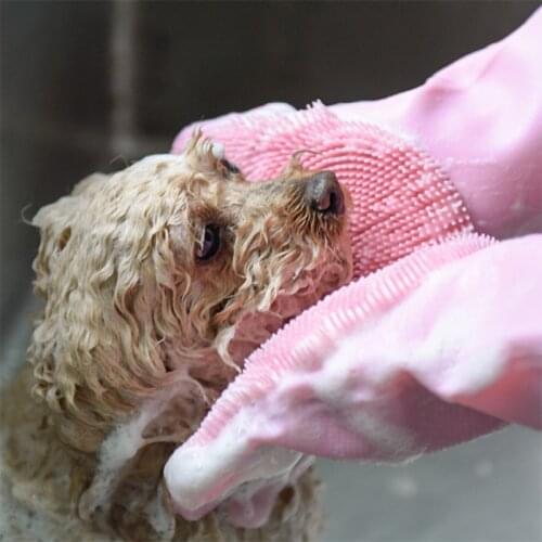 Pet Cat Gloves Dog Cat Massage Gloves Floating Hair Removal Large Pet Cleaning Products