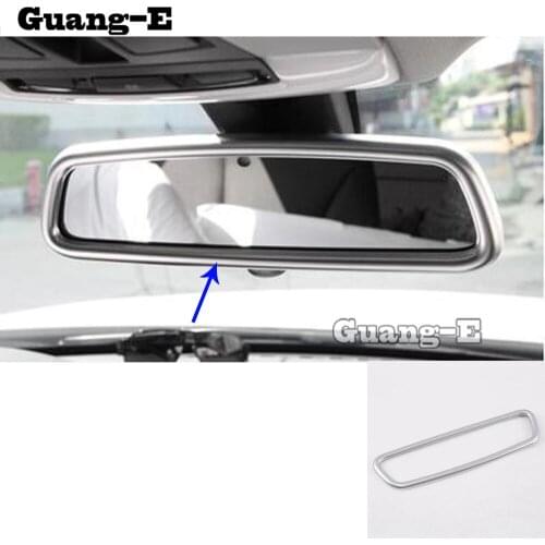 For Jaguar F-PACE F Pace 2016 2017 2018 2019 2020 Car Inner Back Rear View Rearview Side Mirror Strip Cover Sticks Trim Frame