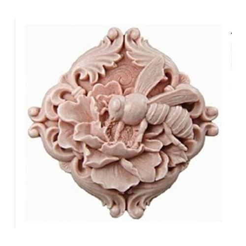 Free shipping bees modelling silicon soap mold Cake decoration mold Cake mold Handmade soap mold NO.SO-035