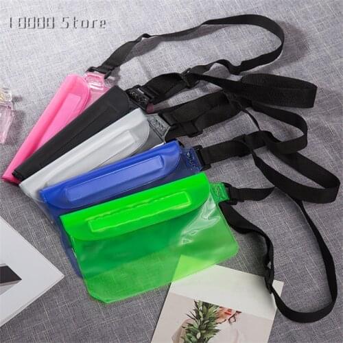 Outdoor Beach Waist Bag Waterproof PVC Running Touch Screen Swimming Bag Mobile Phone Pouch Swimming Portable Fishing bag