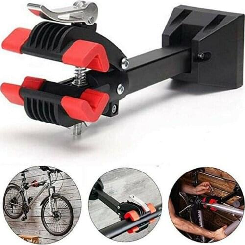 Universal Bike Repair Stand Home Bench Mount Bicycle Mechanics Workstand Quick Release Clamp for 25-40cm Diameter Tubes
