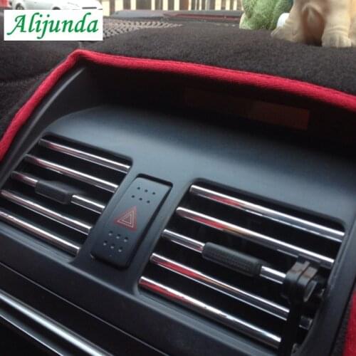 3m 6mm U-style air conditioner outlet ventilation grille chrome trim for Mazda 2 3 5 6 CX5 CX7 Peugeot 206 207 208 301 Citroen