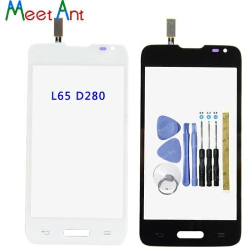 High Quality 4.3" For LG Series III L65 D280 D280N/L65 D285 Dual Touch Screen Digitizer Sensor Outer Glass Lens Panel