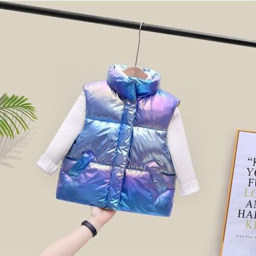 Waistcoat Children Baby Cool Outwear Thicken Vest Coat 3-7Y Newest Fashion Casual Warm Winter Girls Boys Kids Down-Cotton