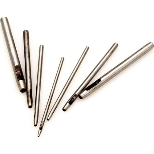 1/1.5/2/2.5/3/4/5mm Leathercraft Art Belt Wallet Sewing Punching Paper Printing DIY Handwork Round Hole Punch Tool Hollow Cutter